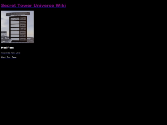Modifiers screenshot