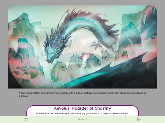 cyoa/Hoarded_Chastity screenshot