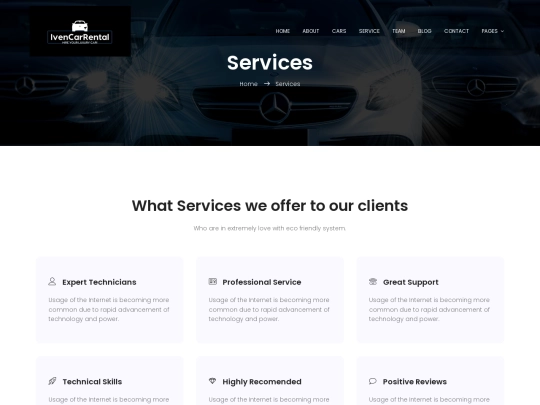 service screenshot