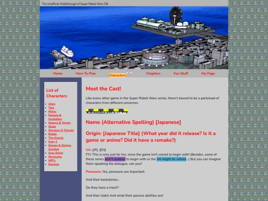 characterlist screenshot