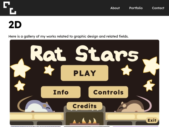 portfolio fieldset/graphic design screenshot