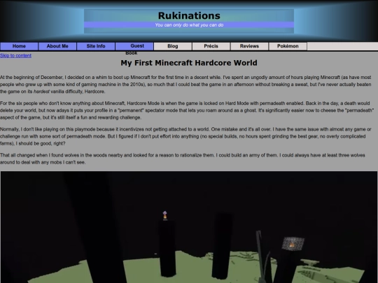 Blog/First-Hardcore-Minecraft-World screenshot