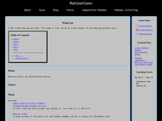 Hidden-Pages/Wish-List screenshot