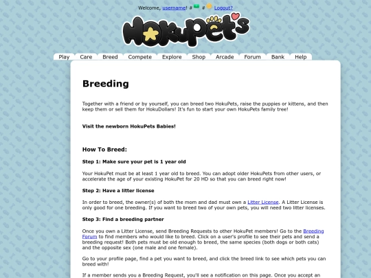 breeding screenshot