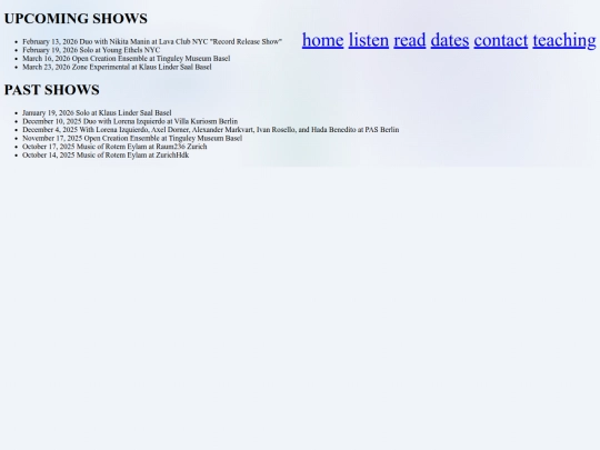 dates screenshot