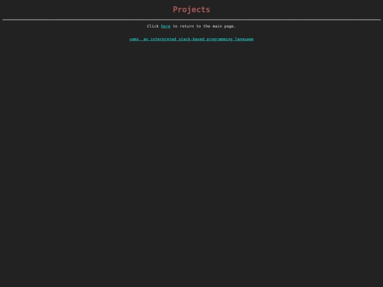 projects screenshot