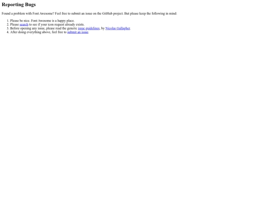 DayZ/assets/plugins/Font-Awesome/src/_includes/community/reporting-bugs screenshot