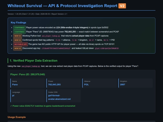 WOS_Report_V2 screenshot