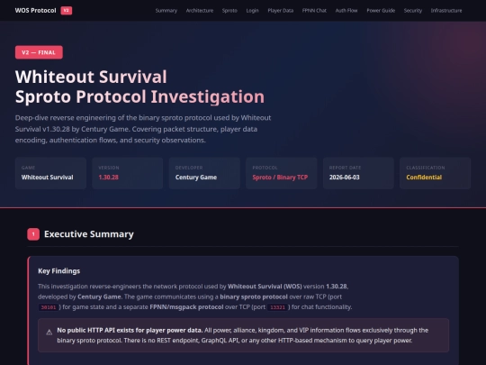 wos_report_v2 screenshot