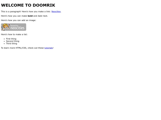 index screenshot