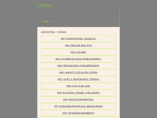 poems screenshot