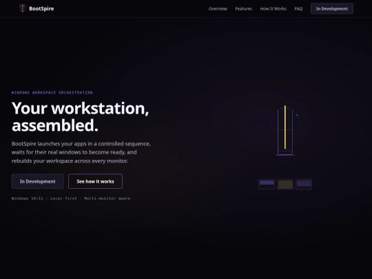 projects/bootspire screenshot