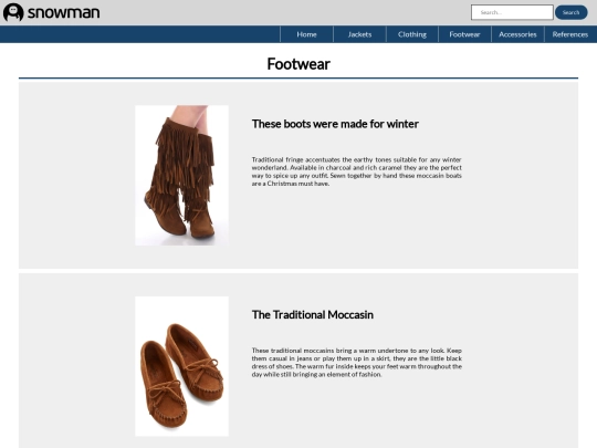 footwear screenshot