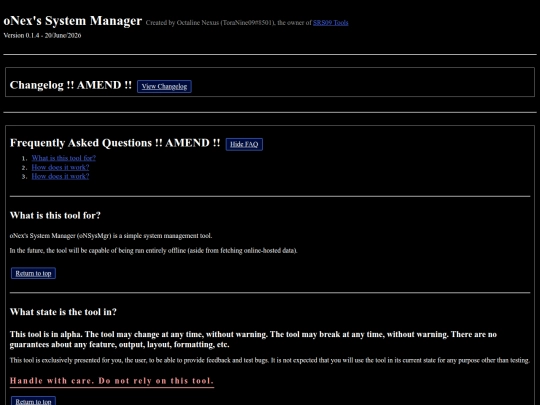 tools/gen/onsysmgr/live screenshot