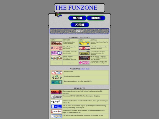 funzone/fun-links screenshot