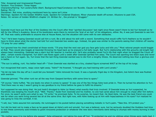 fanfic/prayers screenshot