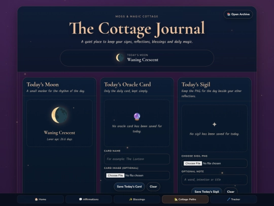 moon-journal screenshot