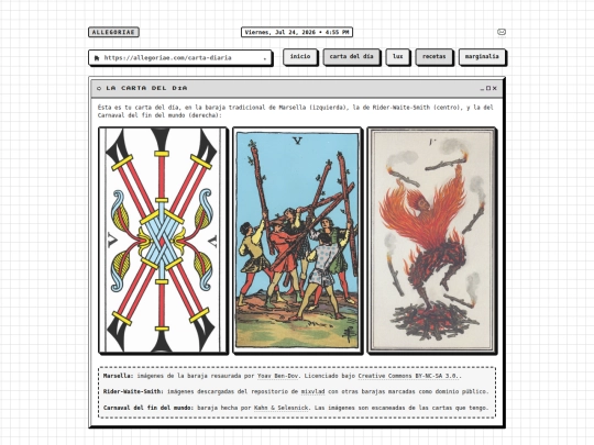 html/carta-diaria screenshot