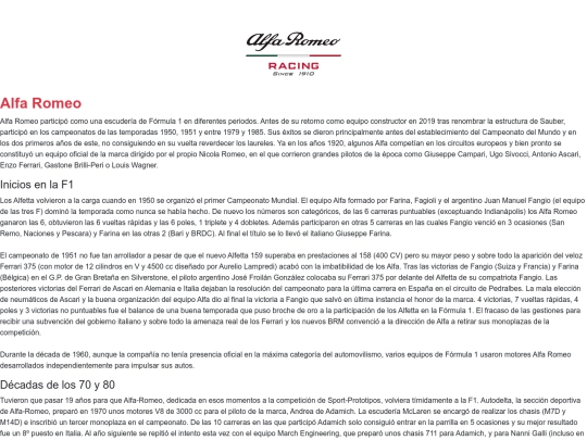 Proyecto/alfaromeo screenshot