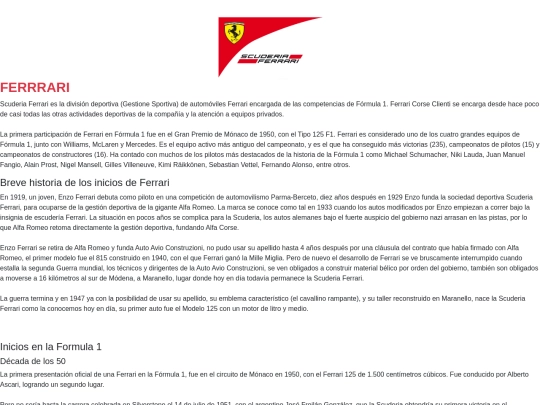 Proyecto/ferrari screenshot