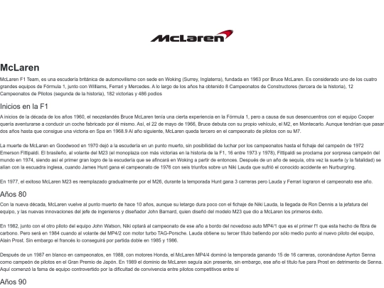 Proyecto/mclaren screenshot