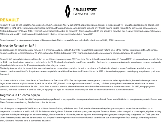 Proyecto/renault screenshot