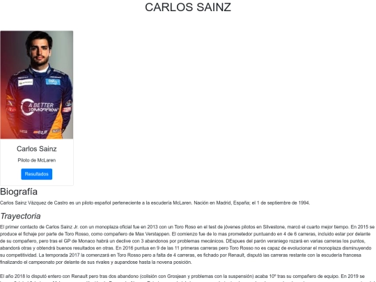 Proyecto/sainz screenshot