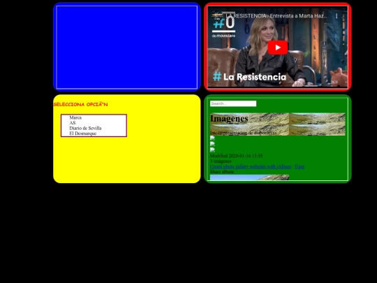 secciones screenshot