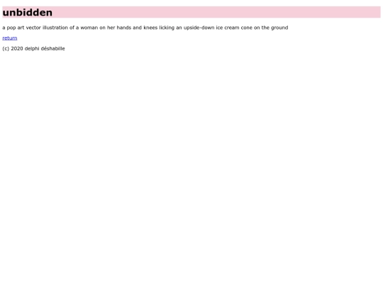 unbidden screenshot