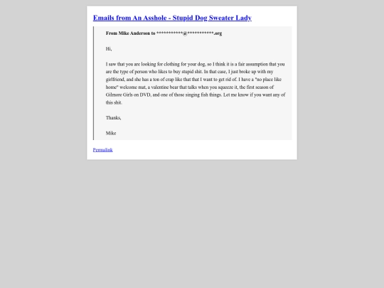 posts/emails-from-an-asshole-stupid-dog-sweater-lady screenshot