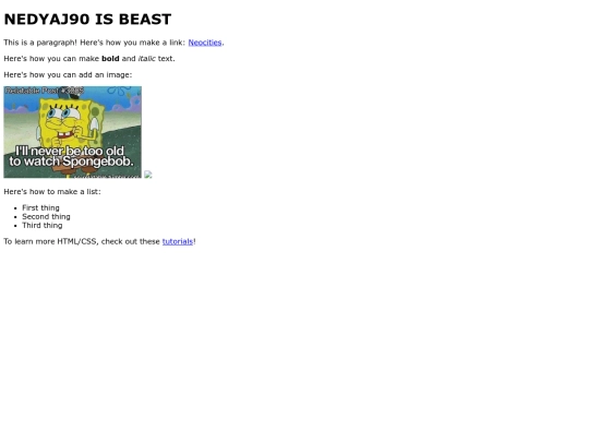 index screenshot