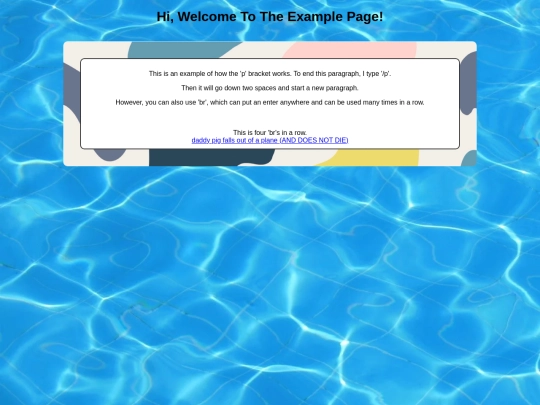 example screenshot