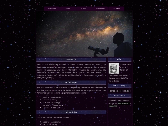 astro screenshot