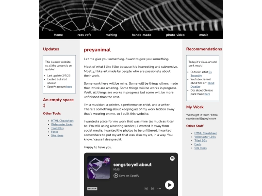 testing screenshot