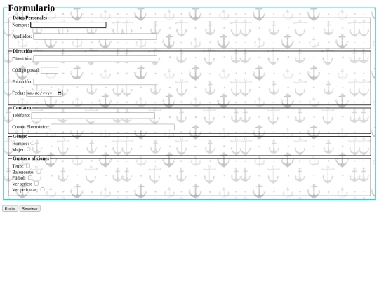 Formulario screenshot