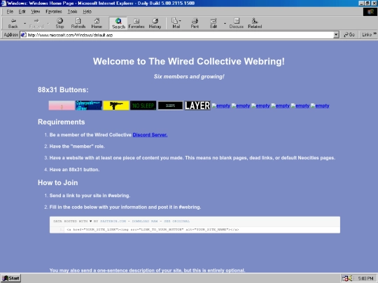 misc/newwebring screenshot