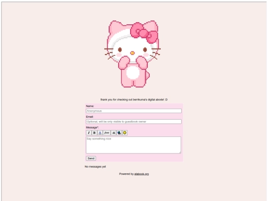 guestbook screenshot