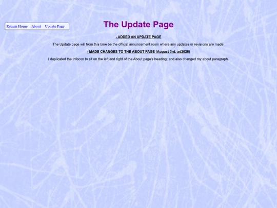 TheUpdatePage screenshot