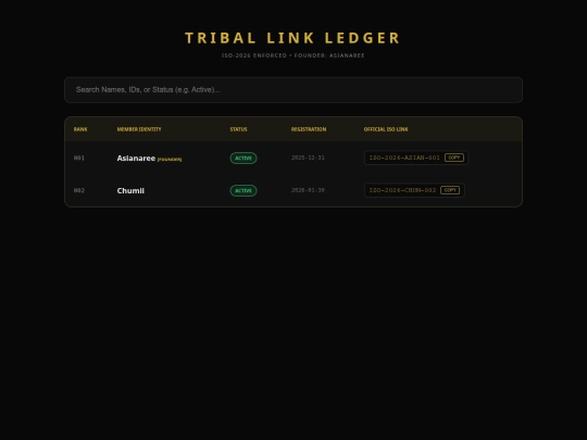 Triballedger screenshot