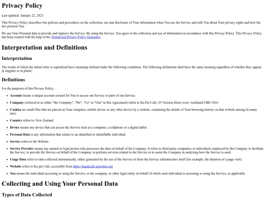PrivacyPolicy screenshot