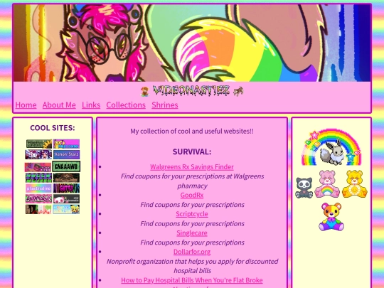 links screenshot