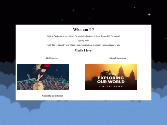 aboutme screenshot