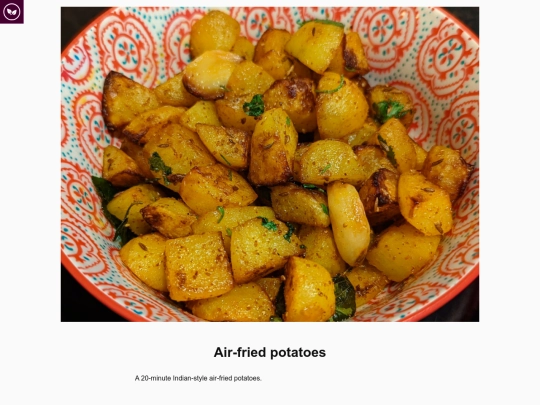 recipes/air-fried-potatoes screenshot