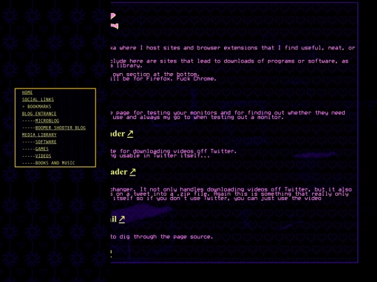 bookmarks screenshot