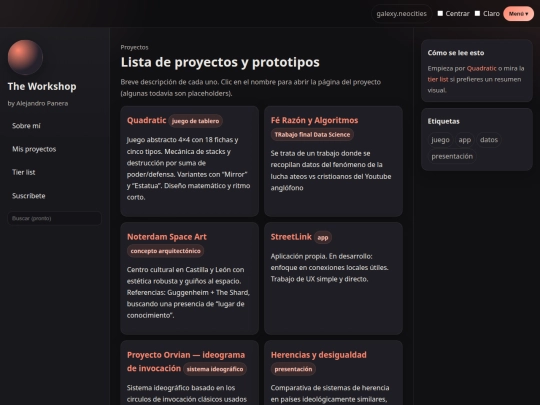 projects screenshot
