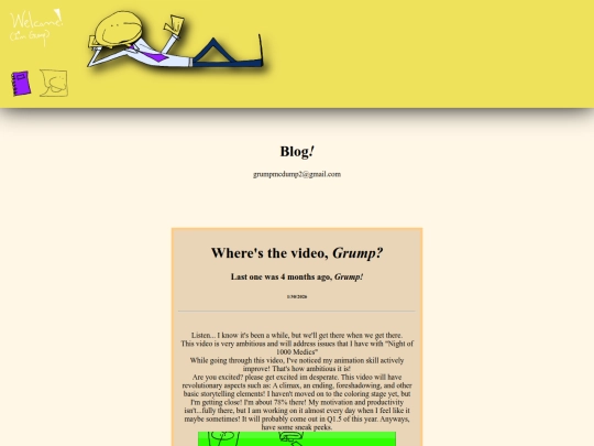 Blog screenshot
