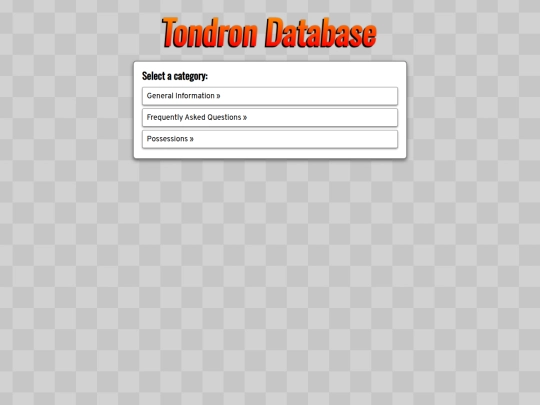 testindex/database screenshot