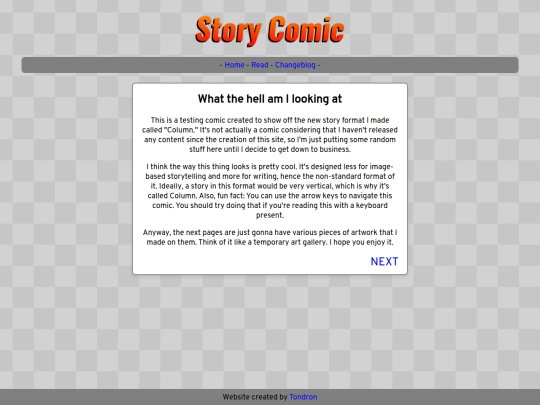 webcomical/read/story screenshot