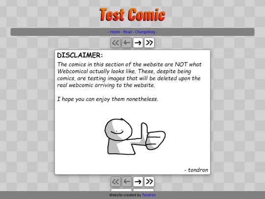 webcomical/read/test screenshot