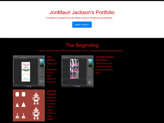 portfolio screenshot